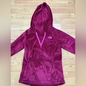 The North Face Pink Fleece Bellarine Hoodie Pullover Sweatshirt XS